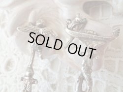 画像4: 【シルバー800製カフェスプーン】【Firenzeシリーズ6本組内2本セット】【天使とゴンドラ】イタリア・アンティーク＆ヴィンテージ品