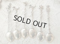 画像12: 【シルバー800製カフェスプーン】【Firenzeシリーズ6本組内2本セット】【獅子とゴンドラ】イタリア・アンティーク＆ヴィンテージ品