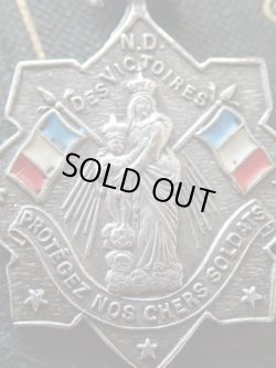 画像5: 【フランスの守護勝利の聖母】【大戦時兵士お守り】【エナメルトリコロール】フランス・アンティーク＆ヴィンテージメダイ