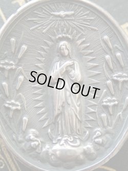 画像8: 【シルバー製聖母と百合と精霊のハト】【聖遺物レリクイア】フランス・アンティーク＆ヴィンテージ聖品