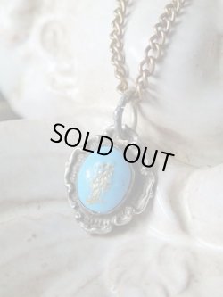 画像3: 【ターコイズ風樹脂嵌めこみ両面ペンダントトップ】【十字架と聖母子あるいはイエスキリスト】フランス・アンティーク＆ヴィンテージメダイ