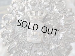 画像4: 【透かし大判ペンダント】【ジェラールメ紋章】フランス・アンティーク＆ヴィンテージ品