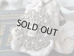 画像2: 【透かし大判ペンダント】【ジェラールメ紋章】フランス・アンティーク＆ヴィンテージ品