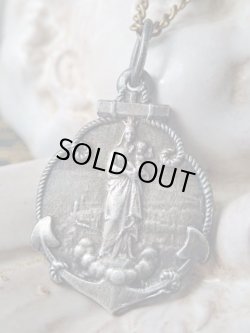 画像2: 【錨デザイン】【ノートルダム・ド・ラ・ガルド守護の聖母】フランス・アンティーク＆ヴィンテージメダイ