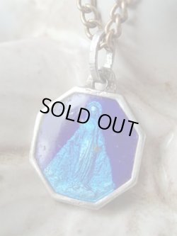 画像2: 【シルバー製2色エナメル】【無原罪の聖母】【八角形】フランス・アンティーク＆ヴィンテージメダイ