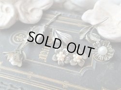 画像8: 【シルバー800製ミニチュア動植物】【お花１】【淡水パールバロック】イタリア・アンティーク＆ヴィンテージ品