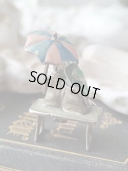 画像3: 【シルバー800製エナメルミニチュア人物】【相合傘の恋人達】イタリア・アンティーク＆ヴィンテージ品