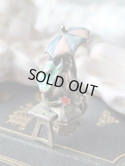 画像4: 【シルバー800製エナメルミニチュア人物】【相合傘の恋人達】イタリア・アンティーク＆ヴィンテージ品