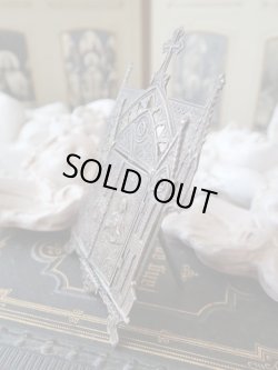 画像7: 【ゴシック聖堂ファサード風観音開き小祭壇スタンド】【イエスの御心聖母の御心】【ラゲの聖母】フランス・アンティーク＆ヴィンテージ聖品