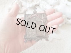 画像14: 【ゴシック聖堂ファサード風観音開き小祭壇スタンド】【イエスの御心聖母の御心】【ラゲの聖母】フランス・アンティーク＆ヴィンテージ聖品