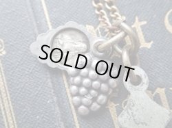 画像7: 【エルサレム葡萄の葉模様クロス】【葡萄の実型スライドメダイ】【2個セット】フランス・アンティーク＆ヴィンテージクロス