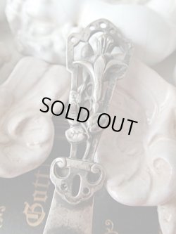 画像3: 【アールデコ調透かし細工百合とノートルダム頭文字】【ペーパーナイフ兼ブックマーク】フランス・アンティーク＆ヴィンテージ聖品