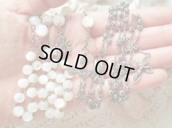 画像11: 【白蝶貝大珠】【シルバー】【透かしクロスと透かし聖母モノグラムセンターメダイ】フランス・アンティーク＆ヴィンテージロザリオ