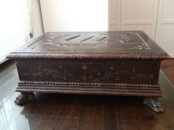 画像3: 【大型コレクション収納木製ボックス】【獣足とインタリオ彫刻】フランス・アンティーク＆ヴィンテージ品