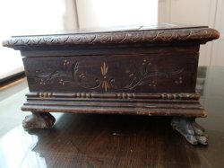 画像14: 【大型コレクション収納木製ボックス】【獣足とインタリオ彫刻】フランス・アンティーク＆ヴィンテージ品