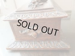 画像10: 【ブラックフォレストスタイル立体花彫刻木製ジュエリーボックス】【1900年初期】フランス・アンティーク＆ヴィンテージ品