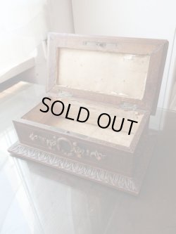 画像4: 【ブラックフォレストスタイル立体花彫刻木製ジュエリーボックス】【1900年初期】フランス・アンティーク＆ヴィンテージ品