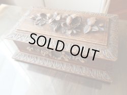 画像3: 【ブラックフォレストスタイル立体花彫刻木製ジュエリーボックス】【1900年初期】フランス・アンティーク＆ヴィンテージ品