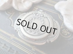 画像7: 【ルイ12世紋章王冠とヤマアラシ】【ガーランド様式】【ミラー付ミニパウダーケース】フランス・アンティーク＆ヴィンテージ品