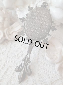 画像3: 【アンヌ・ド・ブルターニュ紋章王冠とエルミーヌ】【フルールドリス装飾手鏡】フランス・アンティーク＆ヴィンテージ品