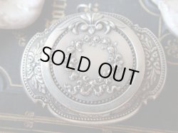 画像8: 【ルイ12世紋章王冠とヤマアラシ】【ガーランド様式】【ミラー付ミニパウダーケース】フランス・アンティーク＆ヴィンテージ品