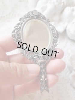 画像11: 【アンヌ・ド・ブルターニュ紋章王冠とエルミーヌ】【フルールドリスと花植物透かし細工手鏡】フランス・アンティーク＆ヴィンテージ品