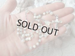 画像9: 【ALL白蝶貝】【シルバーチェーンとパーツ】フランス・アンティーク＆ヴィンテージロザリオ