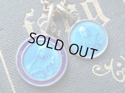 画像5: 【エナメルメダイ2点セット】【聖テレーズ両方シルバー製】フランス・アンティーク＆ヴィンテージメダイ