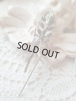 画像7: 【シルバー800製ミニチュア動植物】【麦の穂型ピンブローチ】イタリア・アンティーク＆ヴィンテージ品