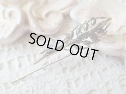 画像3: 【シルバー800製ミニチュア動植物】【麦の穂型ピンブローチ】イタリア・アンティーク＆ヴィンテージ品