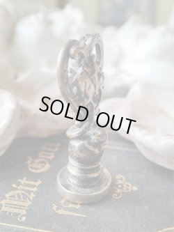 画像5: 【透かし細工シーリングスタンプ】【両面ハートにジャンヌダルク騎馬姿】フランス・アンティーク＆ヴィンテージ品