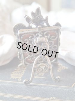 画像4: 【ルルドの聖母小祭壇】【総透かし植物装飾シルバーミニフォトスタンド】イタリア・アンティーク＆ヴィンテージ品