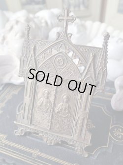 画像3: 【ゴシック聖堂ファサード風観音開き小祭壇スタンド】【ノートル・ド・ラ・ガルド】フランス・アンティーク＆ヴィンテージ聖品