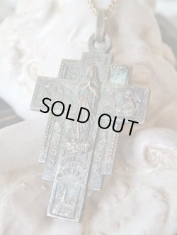 画像2: 【ルルドの聖母】【クロス型メダイ】【1958年】フランス・アンティーク＆ヴィンテージメダイ