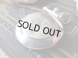 画像14: 【ミラー付ミニパウダーケース】【スターリングシルバー製1918年バーミンガム】【イニシャル手彫り】イギリス・アンティーク＆ヴィンテージ品