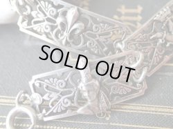 画像10: 【透かし細工ブレスレット】【エルミーヌとフルールドリスとブルターニュ紋章とブルトン女性】フランス・アンティーク品