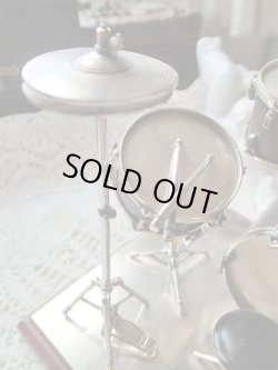 画像10: 【イタリアシルバーミニチュア工房Sacchettiサッケッティ作品】 【ドラムセット】イタリア・ヴィンテージ品