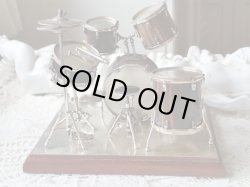 画像20: 【イタリアシルバーミニチュア工房Sacchettiサッケッティ作品】 【ドラムセット】イタリア・ヴィンテージ品