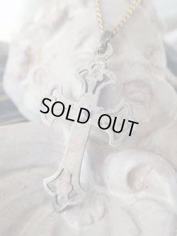 画像3: 【透かし細工フルールドリス装飾】【シルバー製ロザリオ用クロス】フランス・アンティーク＆ヴィンテージクロス