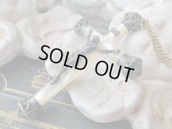 画像4: 【透かし王冠型先端飾りロザリオ用クロス】【白蝶貝とシルバー製パーツ】フランス・アンティーク＆ヴィンテージクロス