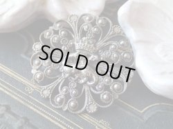 画像3: 【フランス王フランソワ1世紋章王冠とサラマンダー】【透かし細工ブローチ】フランス・アンティーク品