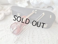 画像4: 【イタリアシルバーミニチュア工房Sacchettiサッケッティ作品】 【ケース付きバイオリン】イタリア・ヴィンテージ品