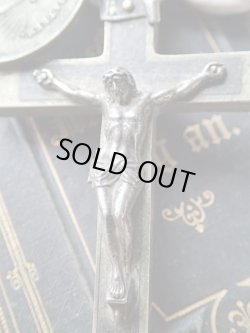 画像6: 【聖職者用キリスト磔刑十字架クルシフィクスと聖母無原罪の御宿り信心会メダイ】イタリア・フランス・アンティーク＆ヴィンテージクロス