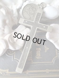 画像2: 【聖職者用キリスト磔刑十字架クルシフィクスと聖母無原罪の御宿り信心会メダイ】イタリア・フランス・アンティーク＆ヴィンテージクロス