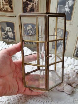 画像8: 【6角柱コレクションガラスキャビネット】【回転式】イタリア・アンティーク品