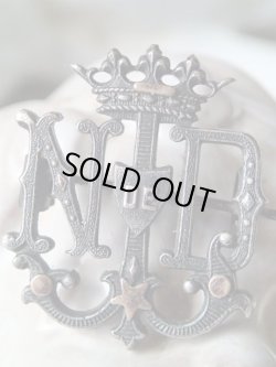 画像6: 【聖母モノグラムND透かし装飾ブローチ】フランス・アンティーク＆ヴィンテージ聖品