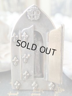 画像5: 【携帯用小祭壇スタンドミニ扉付】【フルールドリス文様】【聖アントニオ】フランス・アンティーク＆ヴィンテージ聖品