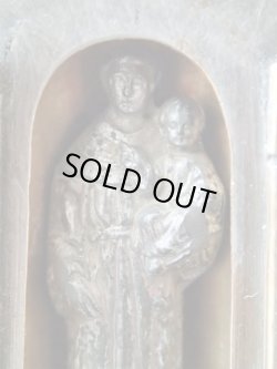 画像14: 【携帯用小祭壇スタンドミニ扉付】【フルールドリス文様】【聖アントニオ】フランス・アンティーク＆ヴィンテージ聖品