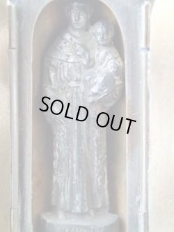 画像13: 【携帯用小祭壇スタンドミニ扉付】【フルールドリス文様】【聖アントニオ】フランス・アンティーク＆ヴィンテージ聖品