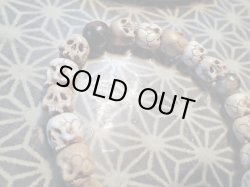 画像7: 総象牙髑髏数珠【諸法無我】髑髏作家服部・髑髏根付・提げ物・彫刻・その他髑髏作品